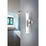 4_Palmera 1 - 2-Light LED Vanity Wall Light - Satin Nickel - Opal Glass more views
