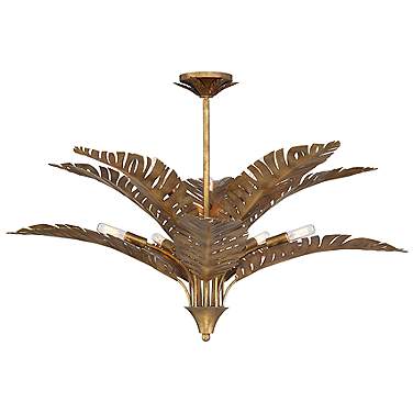 Palmera 10-Light Chandelier in Gold Vein by Breegan Jane
