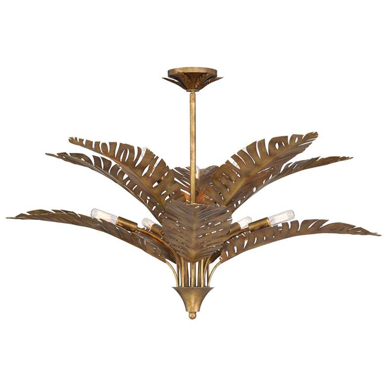 Image 1 Palmera 10-Light Chandelier in Gold Vein by Breegan Jane