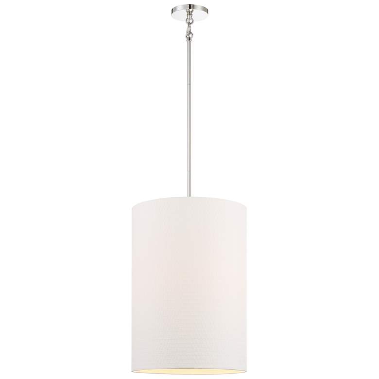 Image 1 Palmetto 14 1/2 inch Wide Polished Nickel 4-Light Pendant Light