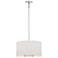 Palmetto 18" Wide Polished Nickel Drum Pendant Light