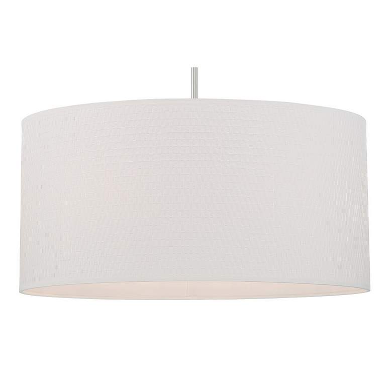 Image 2 Palmetto 24 1/2" Wide Polished Nickel Drum Pendant Light more views