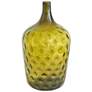 Palmgren 21.3" High Large Green Glass Vase
