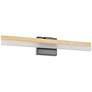 Palmital Bath Light - Integrated LED - Natural Wood - Frosted Acrylic Shade in scene