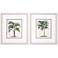 Palms 14"W x 16"H Framed Art Set of 2
