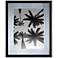 Palms 22" High Framed Giclee Wall Art