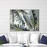 Palms in the Sky 50" Wide Framed Giclee on Canvas Wall Art