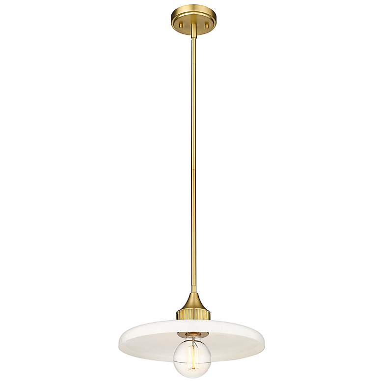 Image 4 Paloma 14" Wide Olde Brass Pendant Light more views