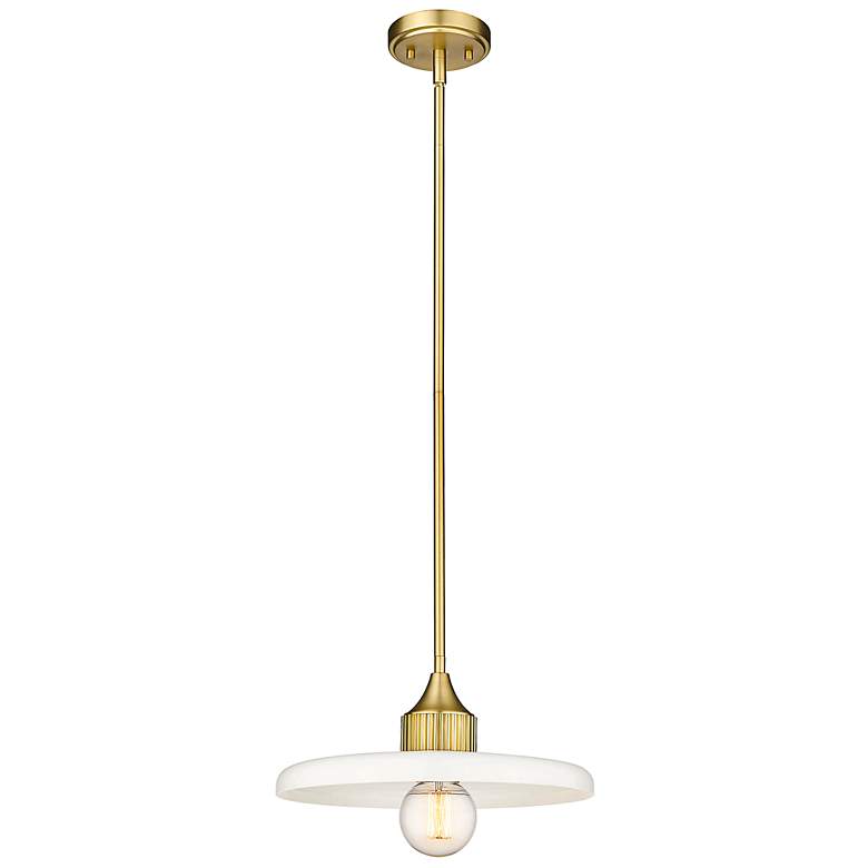 Image 5 Paloma 14" Wide Olde Brass Pendant Light more views