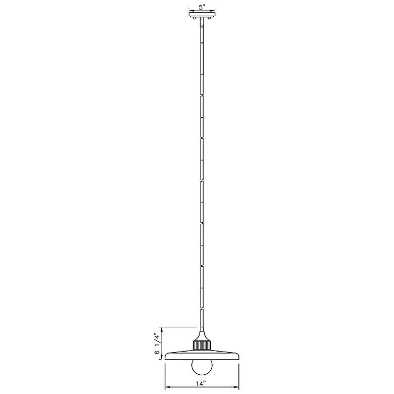 Image 6 Paloma 14" Wide Olde Brass Pendant Light more views