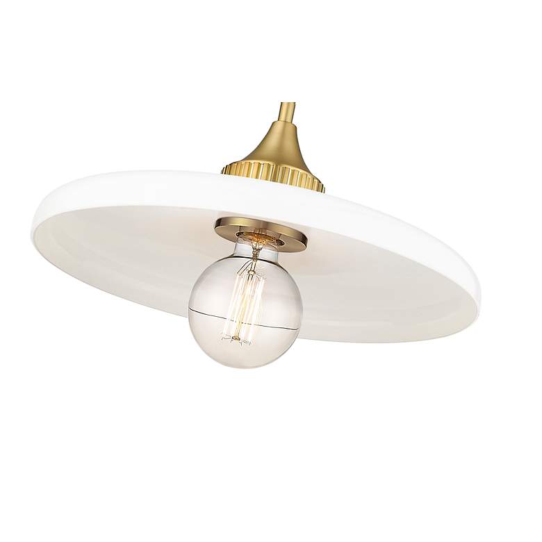 Image 7 Paloma 14" Wide Olde Brass Pendant Light more views