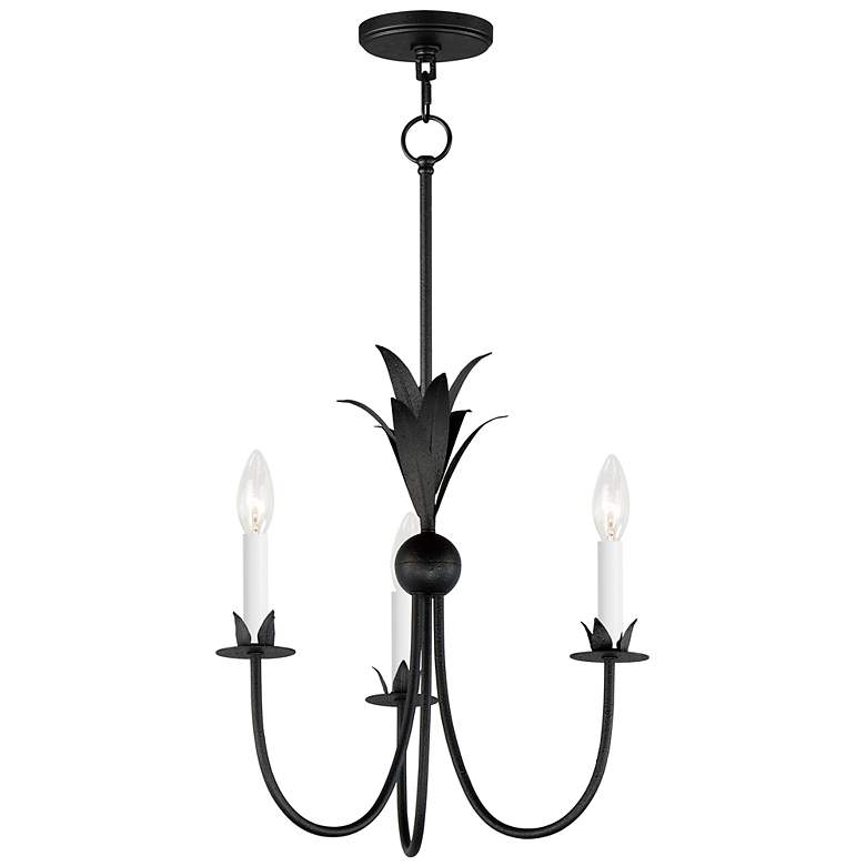 Image 1 Paloma 3-Light Chandelier - Black