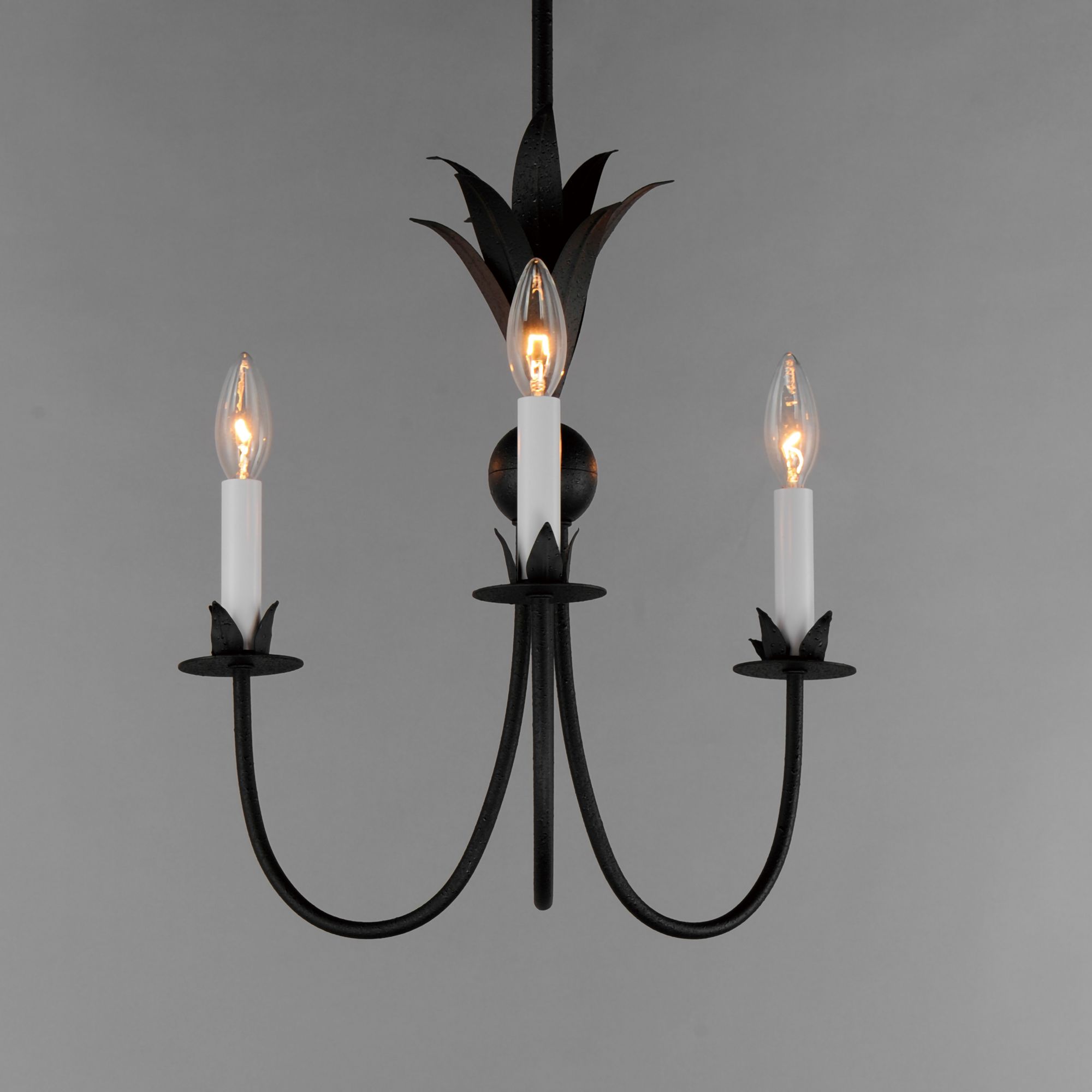 Image 3 Paloma 3-Light Chandelier - Black more views