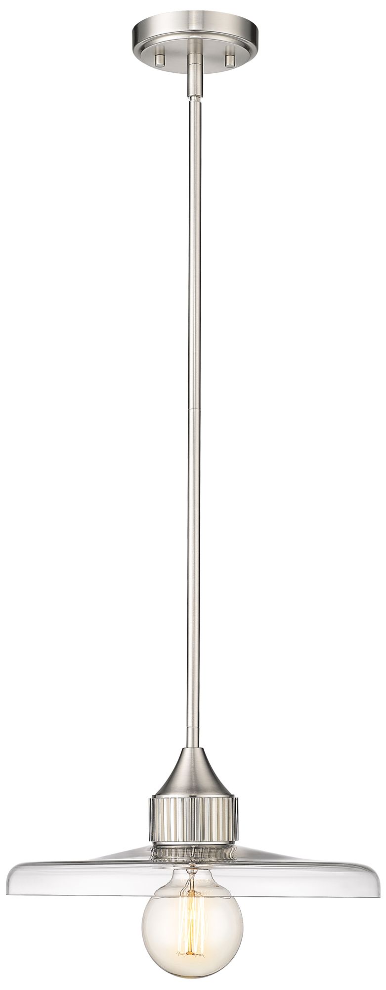 Paloma by Z-Lite Brushed Nickel 14 inch 1 Light Pendant