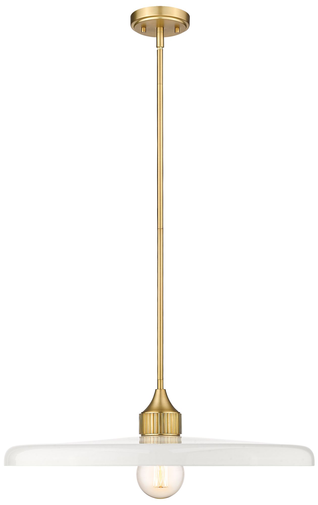 Image 2 Paloma by Z-Lite Olde Brass 24 inch 1 Light Pendant