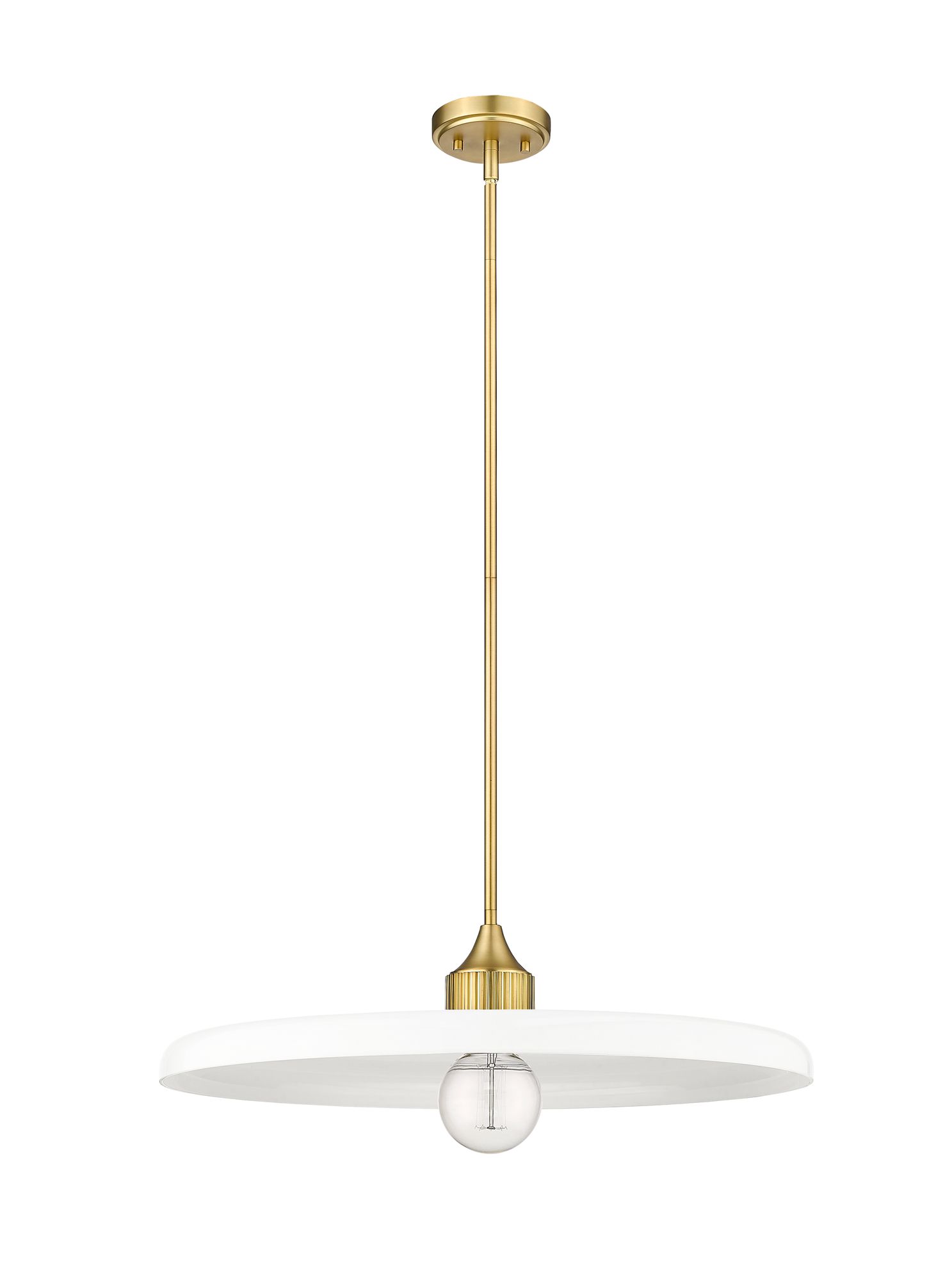 Paloma by Z-Lite Olde Brass 24 inch 1 Light Pendant