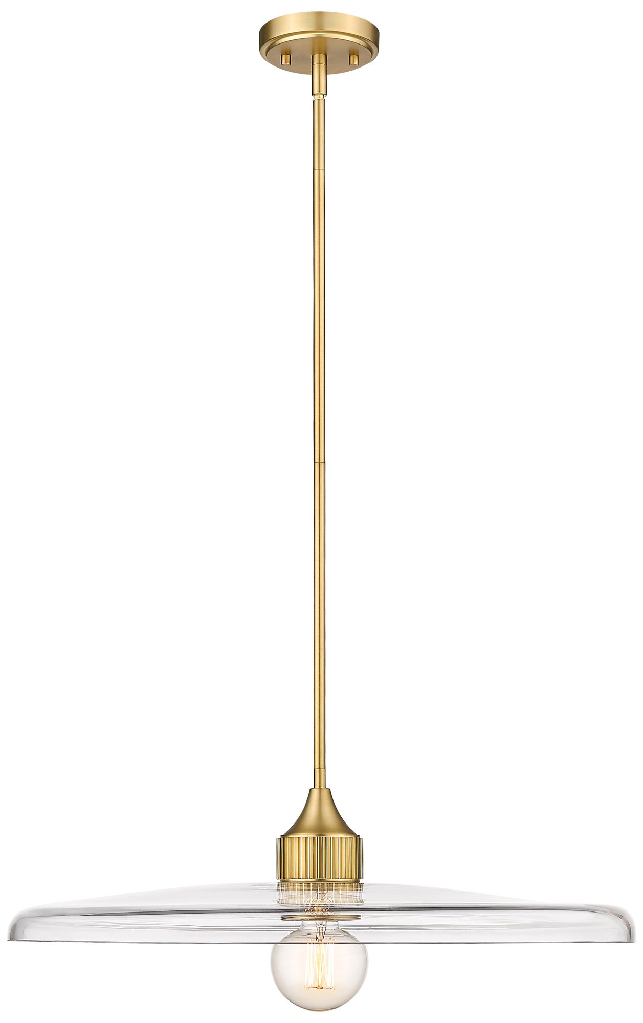 Image 2 Paloma by Z-Lite Olde Brass 24 inch 1 Light Pendant
