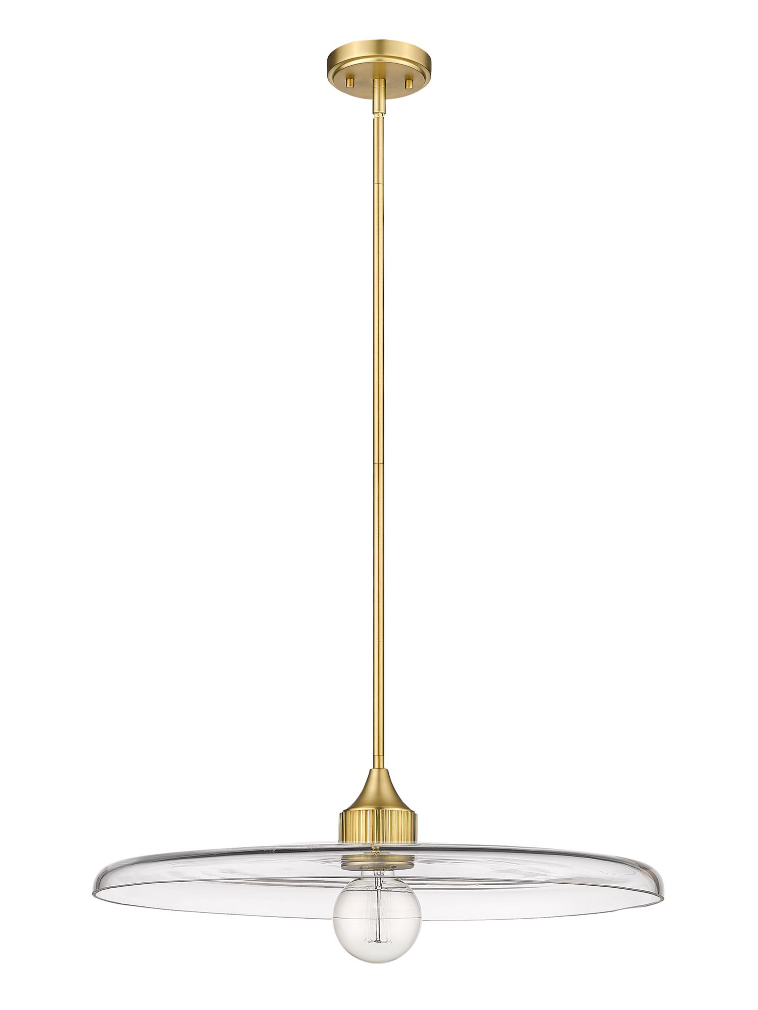 Paloma by Z-Lite Olde Brass 24 inch 1 Light Pendant