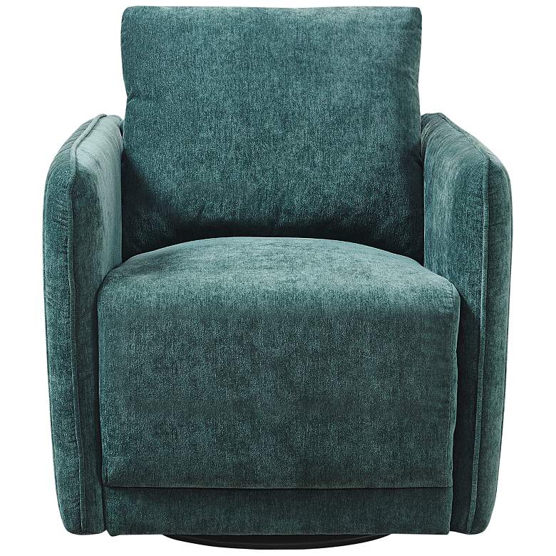 Image 4 Paloma Green Fabric Swivel Accent Chair more views