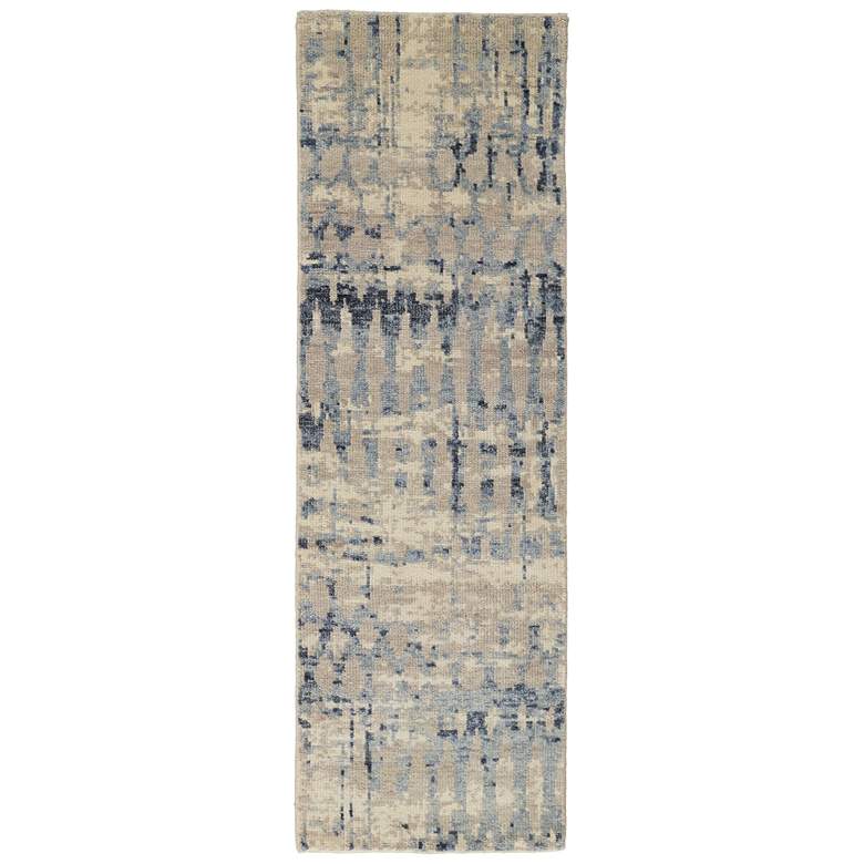 Image 1 Palomar Transitional Abstract Hand Knotted Blue Area Rug 6631F