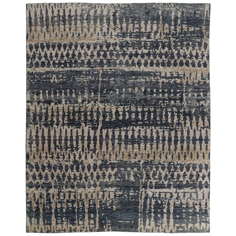 Image 1 Palomar Transitional Abstract Hand Knotted Blue Area Rug 6632F