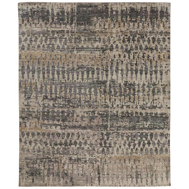 Image 1 Palomar Transitional Abstract Hand Knotted Tan Area Rug 6632F