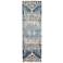 Palomar Trellis & Lattice Hand Knotted Blue Area Rug 2'-6" x 8'
