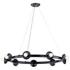 Palta 34.5 Inch 9 Light Chandelier in Black