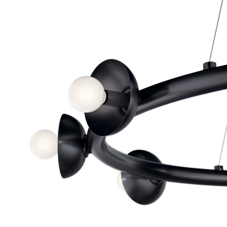 Image 3 Palta 34.5 Inch 9 Light Chandelier in Black more views