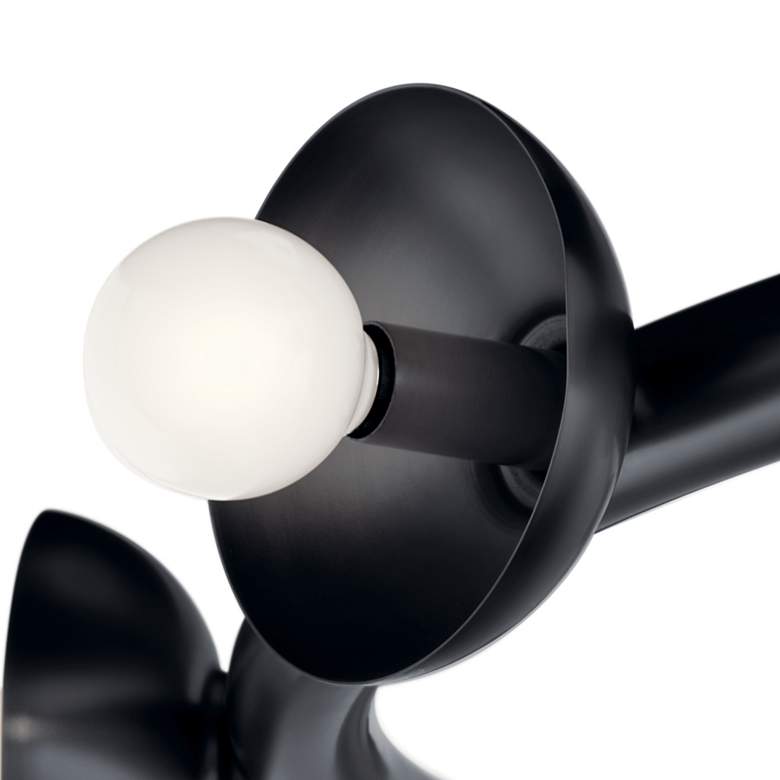 Image 4 Palta 34.5 Inch 9 Light Chandelier in Black more views