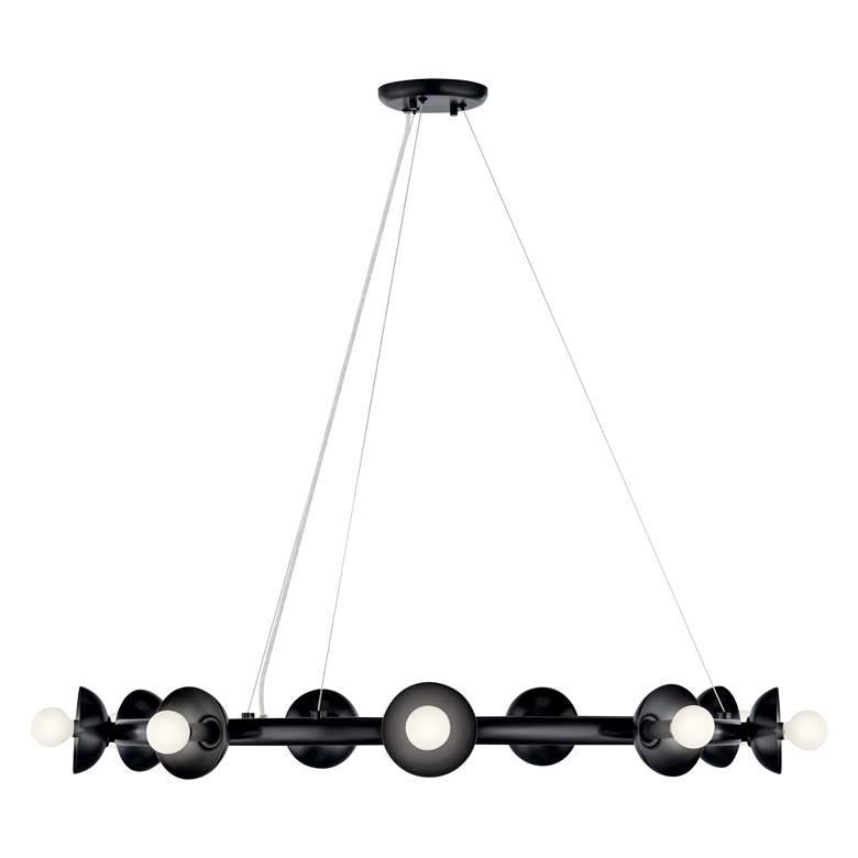 Image 6 Palta 34.5 Inch 9 Light Chandelier in Black more views