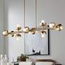 Thumbnail1 of Palta 48 Inch 10 Light Linear Chandelier in Champagne Bronze