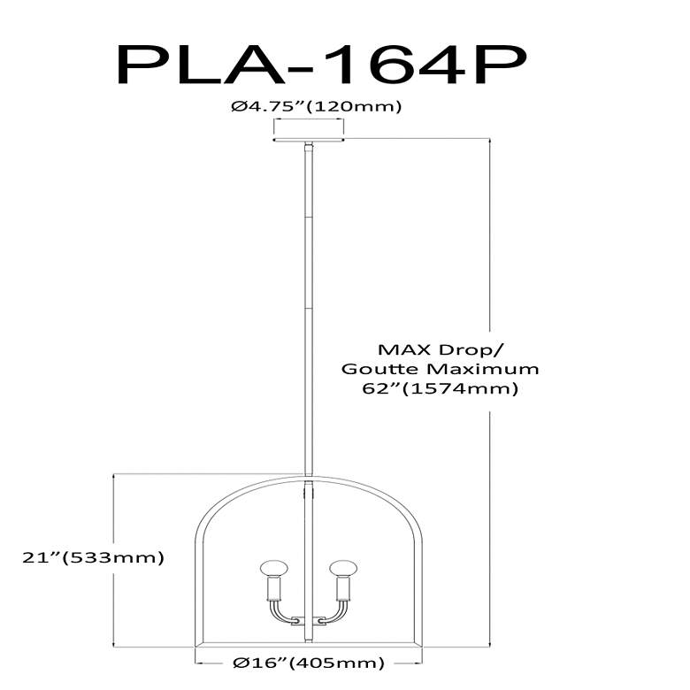 Image 3 Pamela 16" Wide 4 Light Matte Black Pendant more views