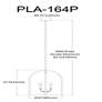 3_Pamela 16" Wide 4 Light Matte Black Pendant more views