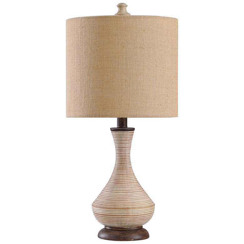 Image 1 Pamela 23" High Biscuit Beige Modern Accent Table Lamp