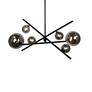 3_Pamela 27" Wide Black 6-Light Island Chandelier more views