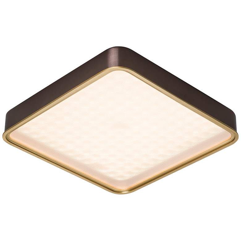 Image 1 Pan 12" Deep Taupe Flush Mount
