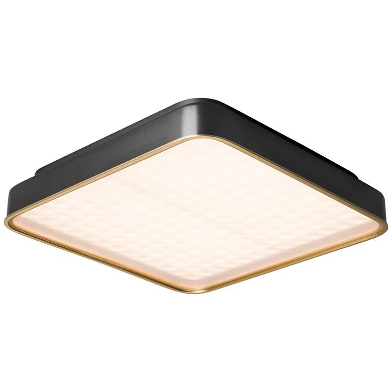 Image 1 Pan 15.9" Saint Dark Gray Flush Mount