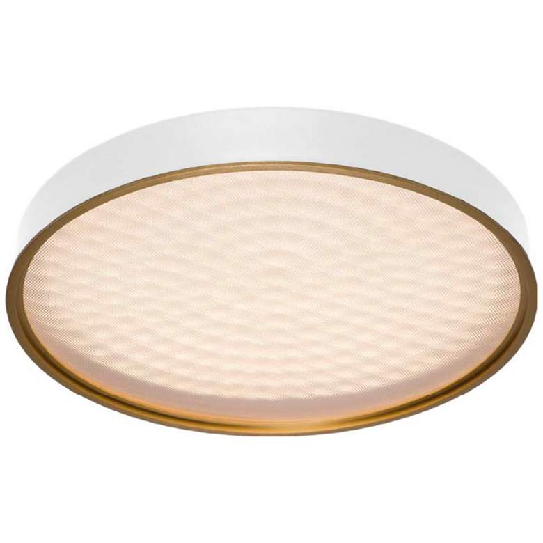 Image 1 Pan 19.8" Matte White Flush Mount