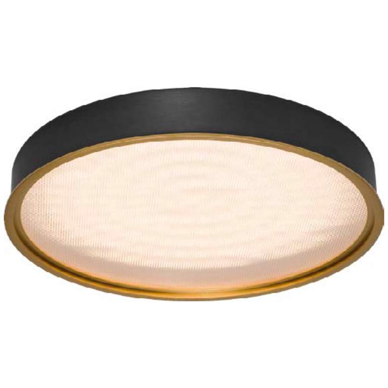 Image 1 Pan 19.8" Saint Dark Gray Flush Mount