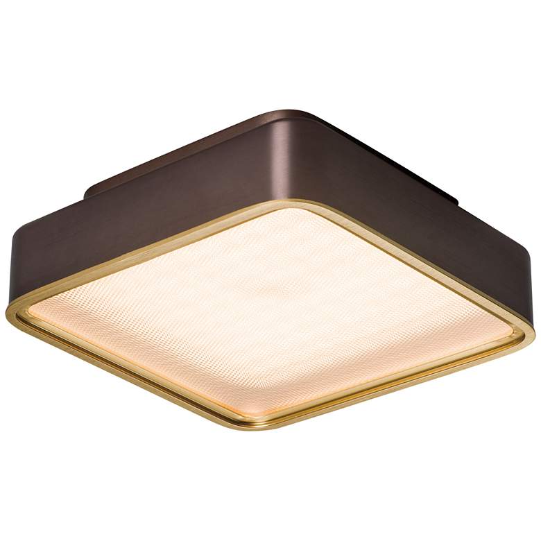 Image 1 Pan 8" Deep Taupe Flush Mount
