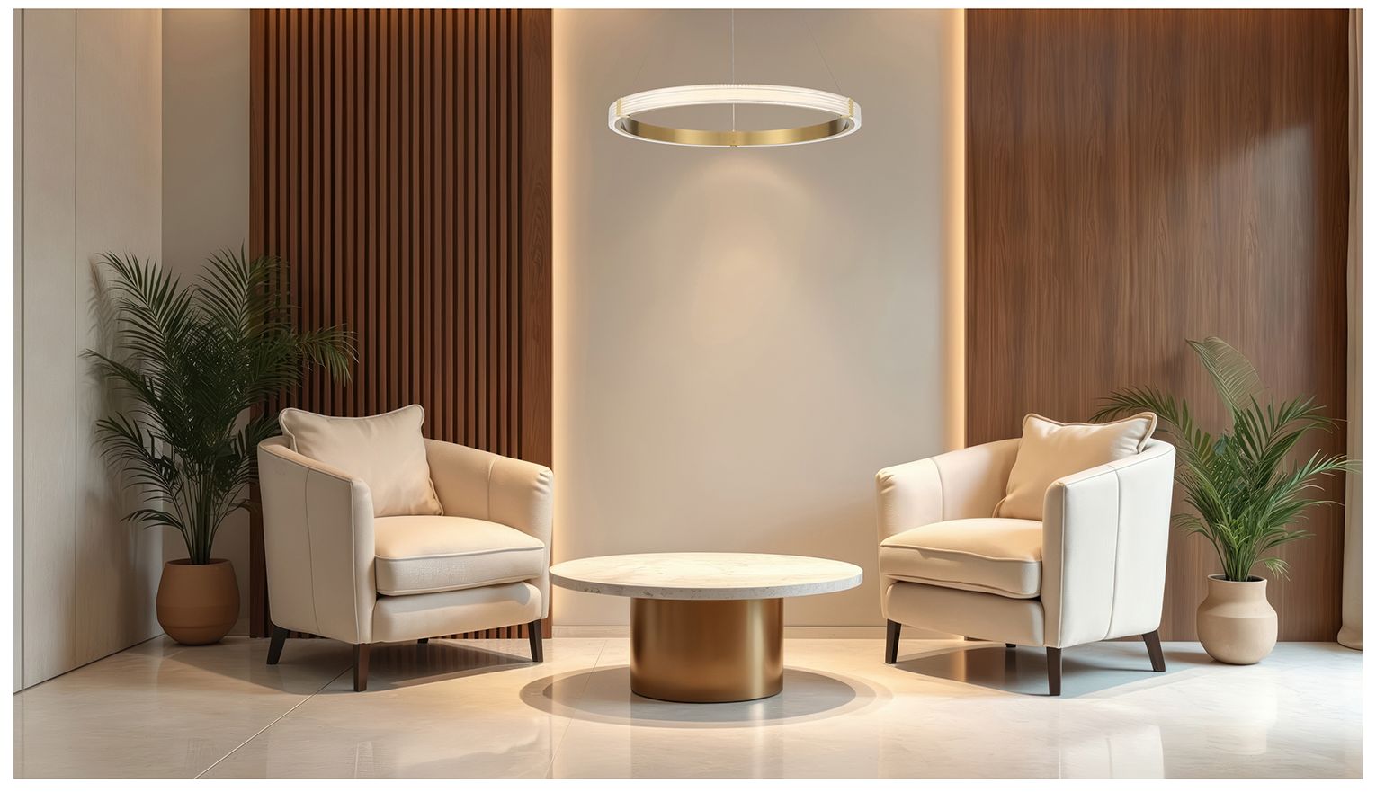 Image 2 Panache 32" Wide Antique Brushed Brass LED Pendant more views
