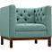 Panache Laguna Fabric Tufted Armchair