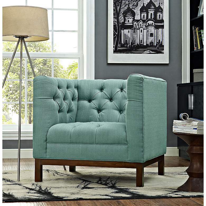 Image 1 Panache Laguna Fabric Tufted Armchair