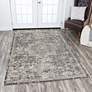 1_Panache PN6977 5'3"x7'6" Gray Area Rug