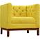 Panache Sunny Fabric Tufted Armchair