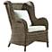 Panama Jack Exuma Kubu Gray Wicker Occasional Chair