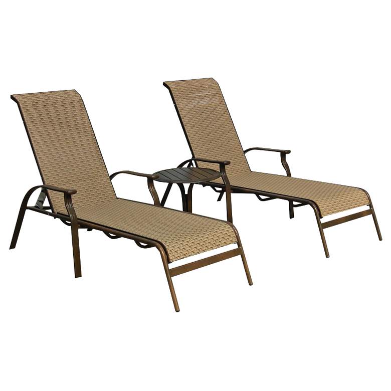 Image 1 Panama Jack Island Breeze 3-Piece Patio Chaise Lounge Set