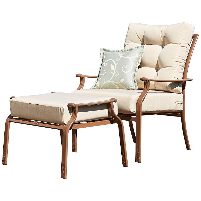 Image 1 Panama Jack Island Breeze Patio Lounge Chair with Ottoman