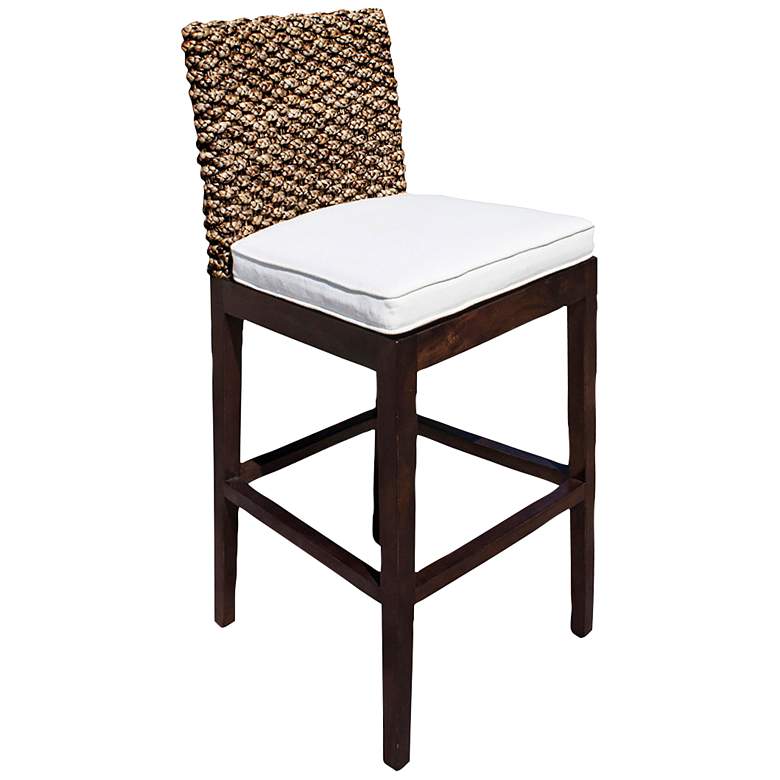 Image 1 Panama Jack Sanibel 31 3/4" Cushioned Rattan Bar Stool